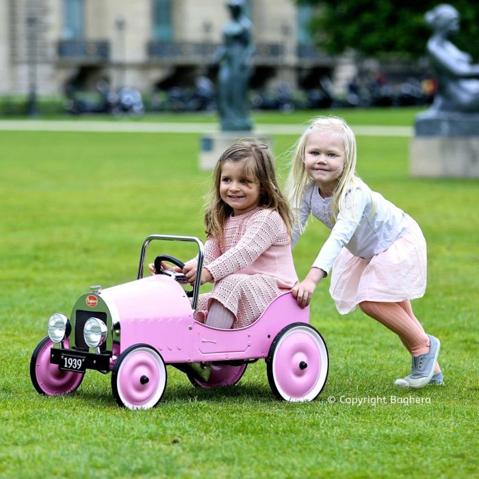 Classic Pink Pedal Car - Baghera - Classic Pedal Car Co